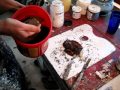 Mixing paint with micaceous clay