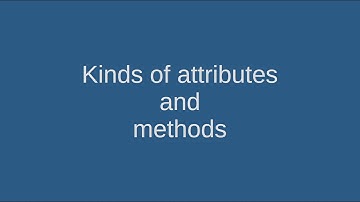 23 Kinds of attributes and methods