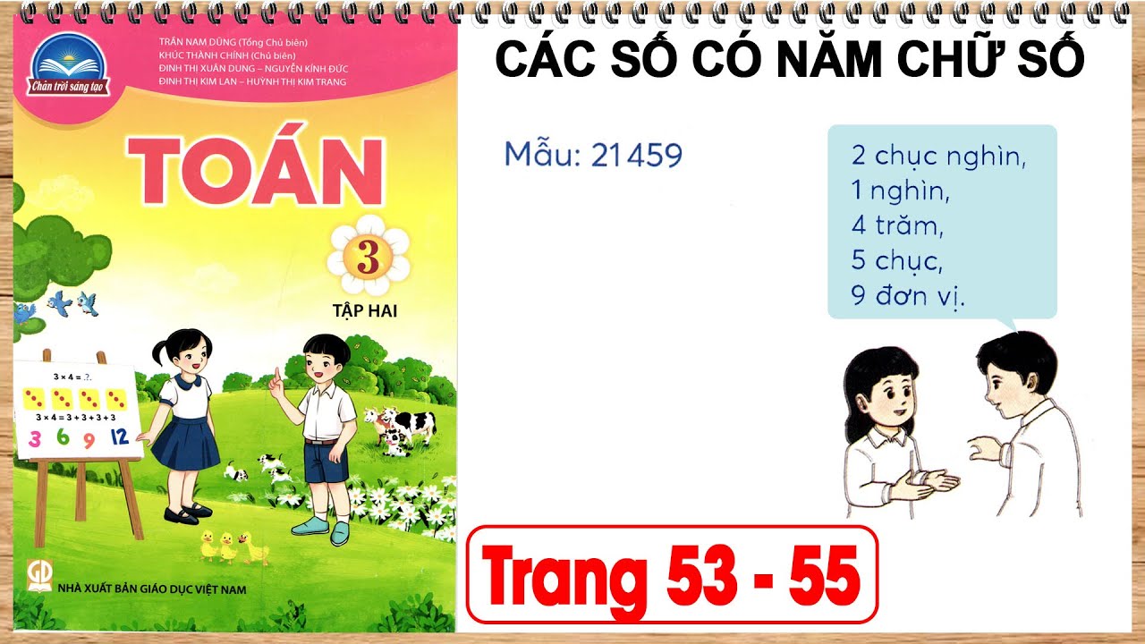 Toán 3 chân trời sáng tạo tập 2 trang 53 | Các số có năm chữ số