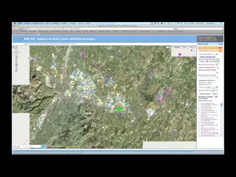 Web GIS - Companies, firms and local units of Emilia Romagna Region (Italy)