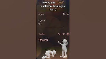 How to say sorry in different languages. Part 2 #shorts