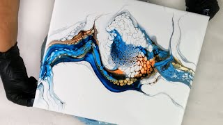 Artistic Dilemma: Which Layer Wins? Acrylic Pouring Swipe , Scoop & Drag