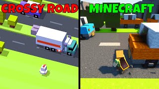 Crossy Road but it's Minecraft