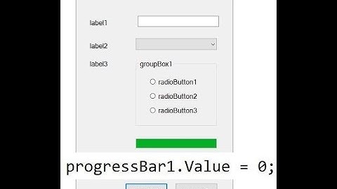 CSharp - WindowsForms - Reset Progress Bar