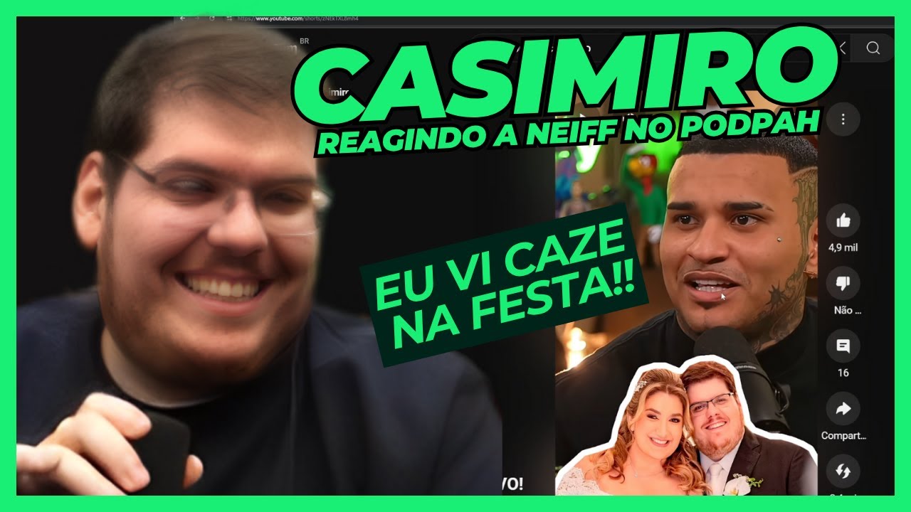CASIMIRO REAGINDO AO NEIFF NO PODPAH FALANDO DELE!!!!