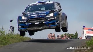 WRC Rally Deutschland 2014 | crashes, close calls jumps and drifts