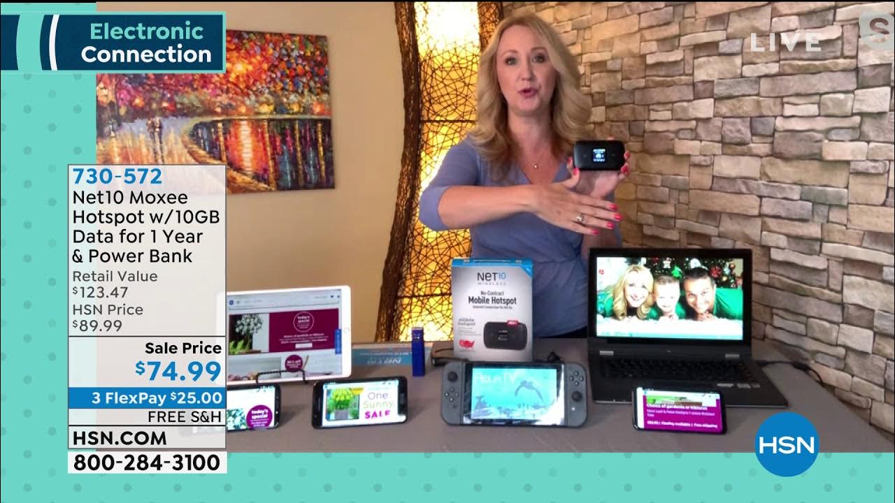 Net10 Moxee Hotspot with 10GB Data for 1 Year and Power YouTube