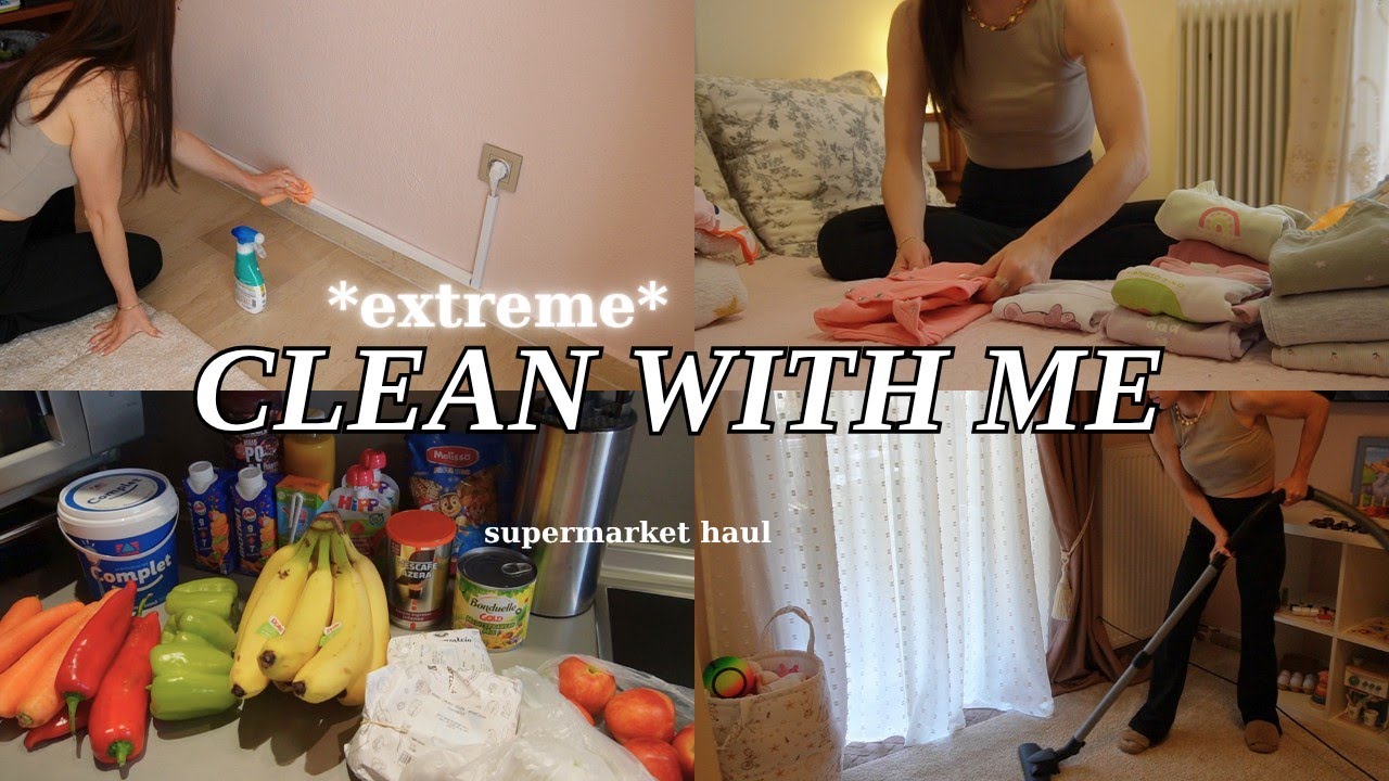 *extreme* CLEAN WITH ME 🫧 σουπερμάρκετ haul, καθαριότητα, οργάνωση, σιδέρωμα, νέα κάμερα | Jane Pap