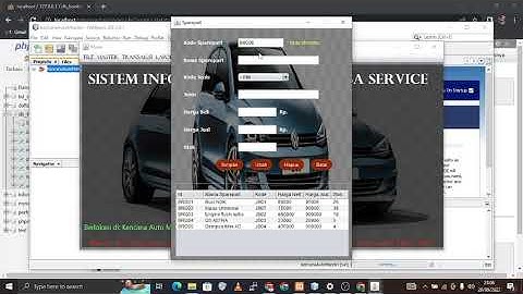 Simulasi Sistem Pelayanan Jasa Service | Di Bengkel KAM Motor (Kencana Auto Mandiri) | Java Netbeans