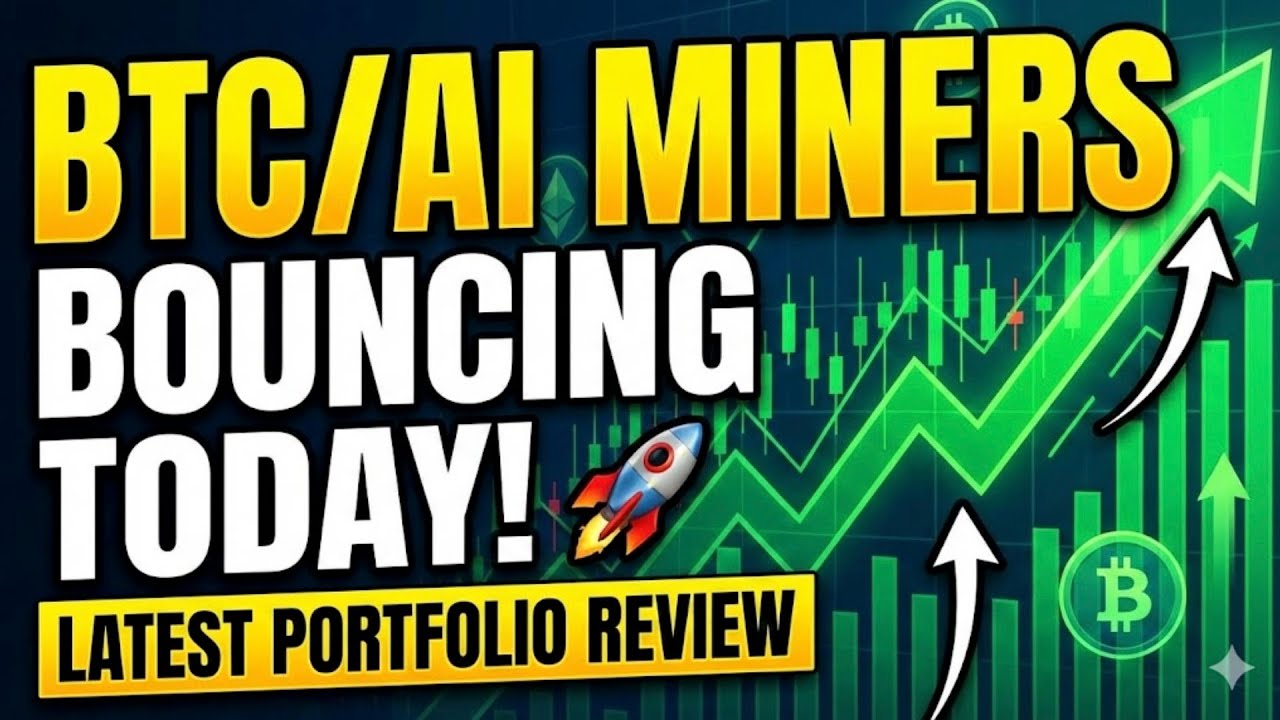 BTC/AI Miners Bouncing Today! Latest Portfolio Review! Plus More!