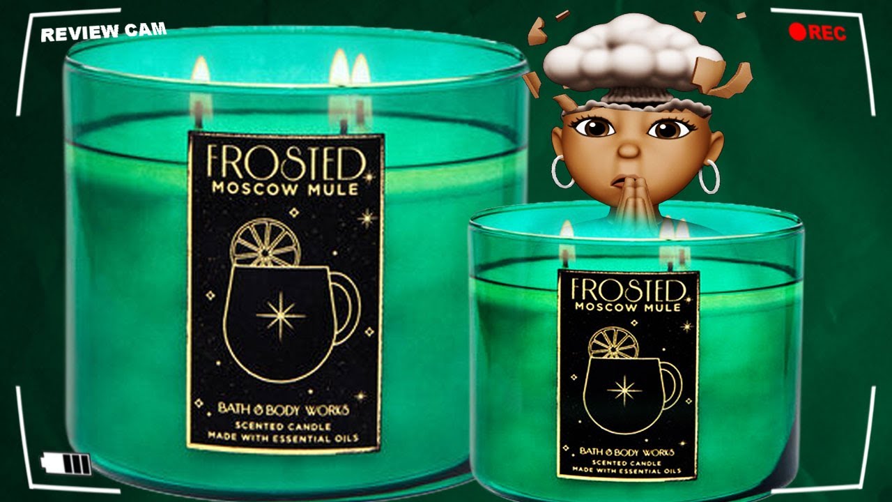 Bath & Body Works Candle Review FROSTED MOSCOW MULE (2021 Spring Scent