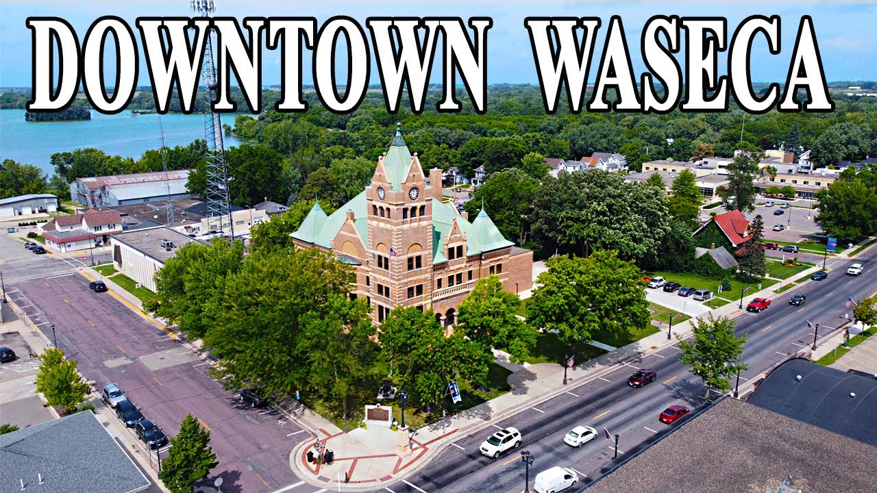 Drone Over Waseca - DOWNTOWN - YouTube