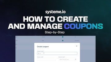 How To Create and Manage Coupons on [Systeme io] FREE Course