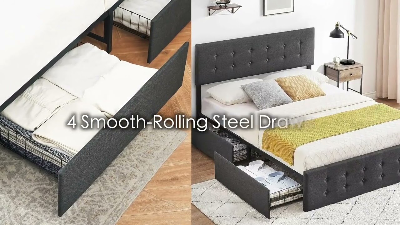 Full Size Upholstered Bed Frame