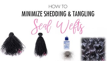 How to Seal Wefts to Minimize Shedding with Dritz Fray | Lace Xclusive Virgin Hair