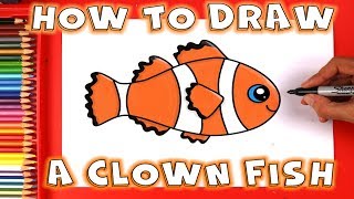 How to Draw a Fish  How to Draw a Clown Fish