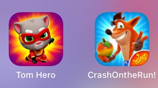 Talking Tom Hero Dash vs Crash Bandicoot On The Run screenshot 1