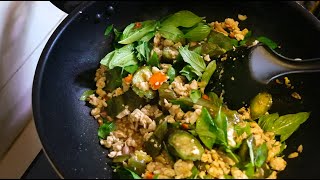 Easy Thai food - Stir Fried Eggplant with Minced Chicken | Thailand street food Bangkok