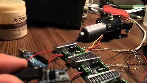 Sabertooth 2x12 + Arduino Mega test + Accelerometer