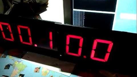 Testing of large seven segment display (6 digits)