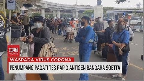 Penumpang Padati Tes Rapid Antigen Bandara Soetta