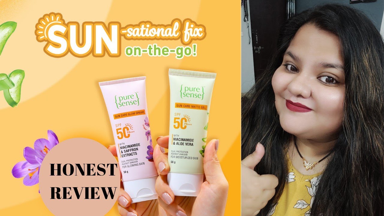 PureSense Sunscreen Review SPF 50 PA+++ Sunscreen for All skin