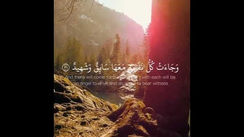 آيات من سورة ق. بصوت: بسام الواكد