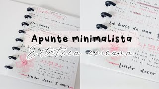 APUNTE MINIMALISTA: Apunte Minimalista Coreano // Estetica coreana + tips