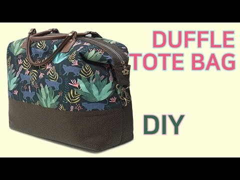 DIY duffle tote bag/Tutorial to make a tote bag/토트백 /가방만들기