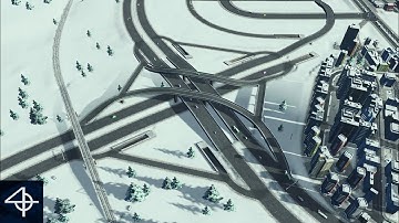 Building a Stack Interchange with No Mods | Cities: Skylines Design in Minutes
