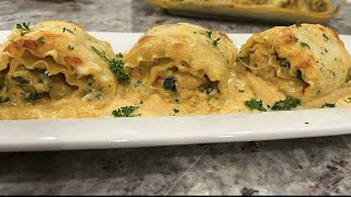 Cajun chicken Lasagna roll-ups | Valentine’s Day Dinner Ideas