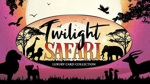 Twilight Safari Acetate Easel Cards