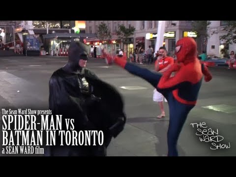 Spider-Man VS Batman in Toronto FULL VIDEO