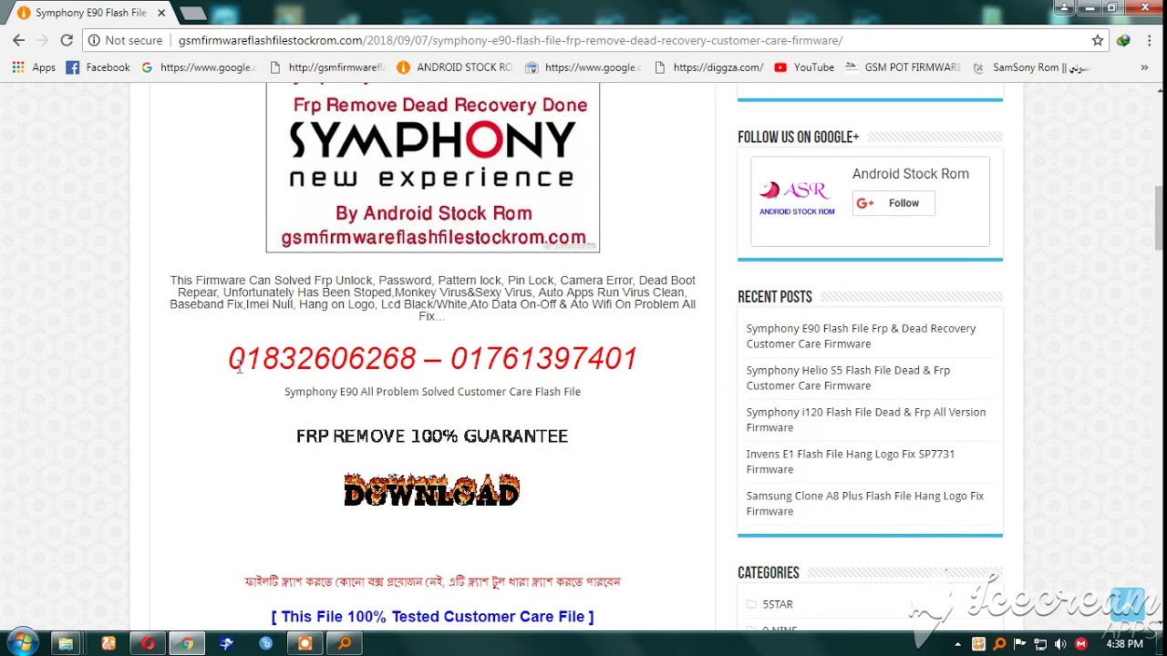 Symphony E90 Frp Remove | Flash File | Dead Recovery | Customer Care Firmware