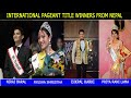 International pageant title winners from nepal  niraj baraldikpal karki  priya rani lama