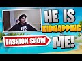 I STREAM SNIPED a Fortnite FASHION SHOW and KIDNAPPED THE STREAMER... (he joined my lobby after)