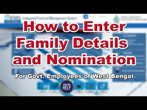 Online Nomination Entry on HRMS for WB Govt Employees