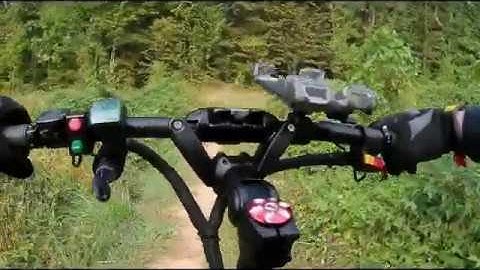 Dualtron 3, Nanrobot RS7 and Nanrobot D5+ FPV random riding on trails, streets, bike paths and jumps