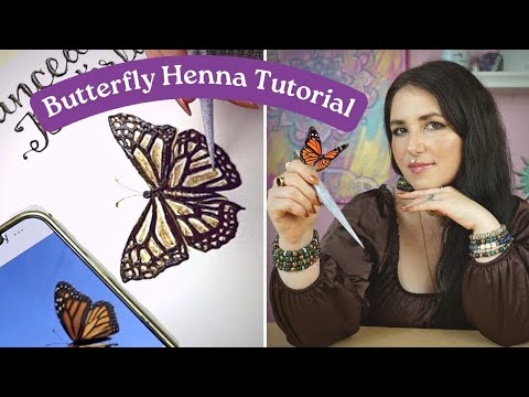 Butterfly Henna Design Tutorial For ALL LEVELS Hennatutorial