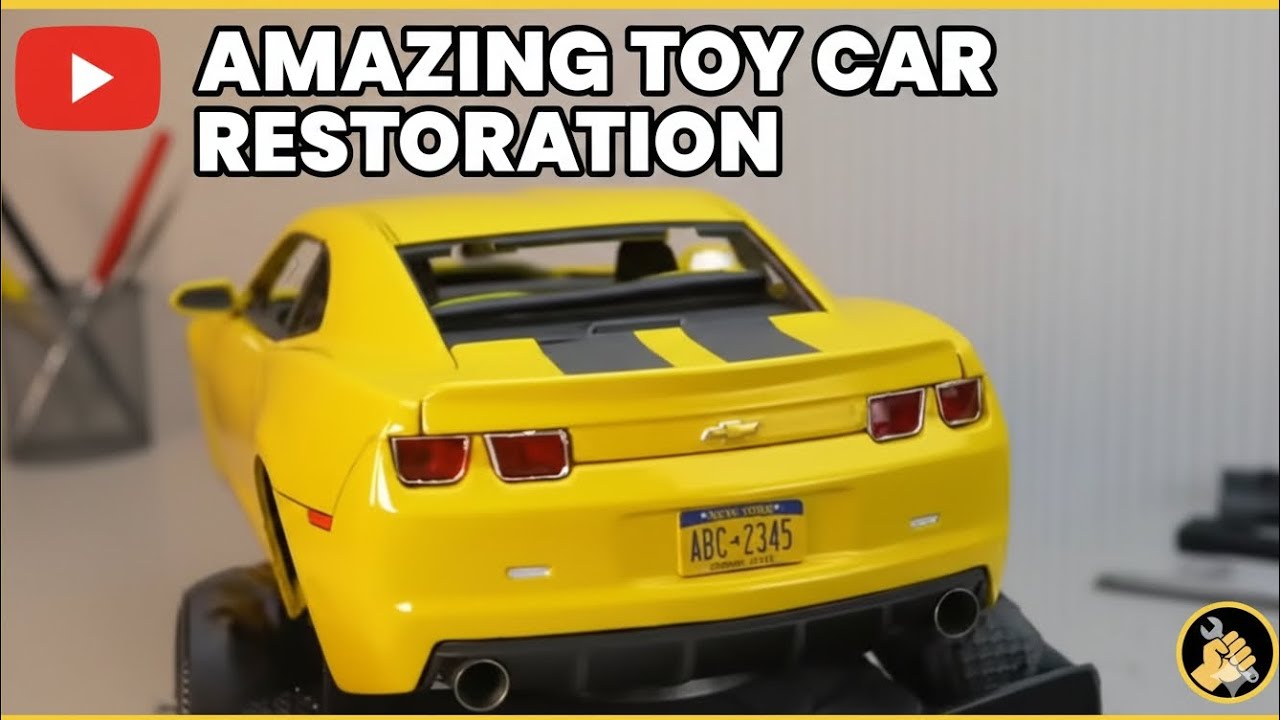 Mini Camaro Restoration | Satisfying Diecast Car Repair and Paint Job