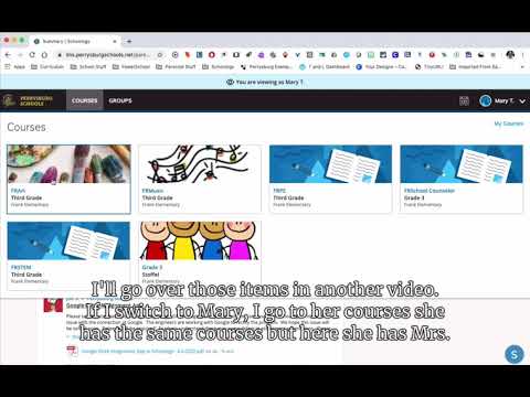 Schoology - Login and View Child