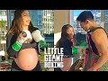 RYAN GARCIA’S BEAUTIFUL PREGNANT WIFE POUNDS/BEATS UP RYAN WITH THE BODY SHIELD!