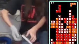 AMAZING Tetris Survival By Rolling Inventor Cheez