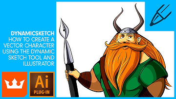 DYNAMICSKETCH | How to Create a Vector Character Using the DynamicSketch Tool and Illustrator