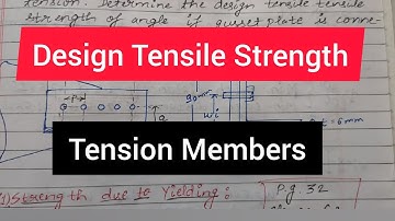 Tensile Strength Of Angle | Tension Members | Design Of Steel Structures