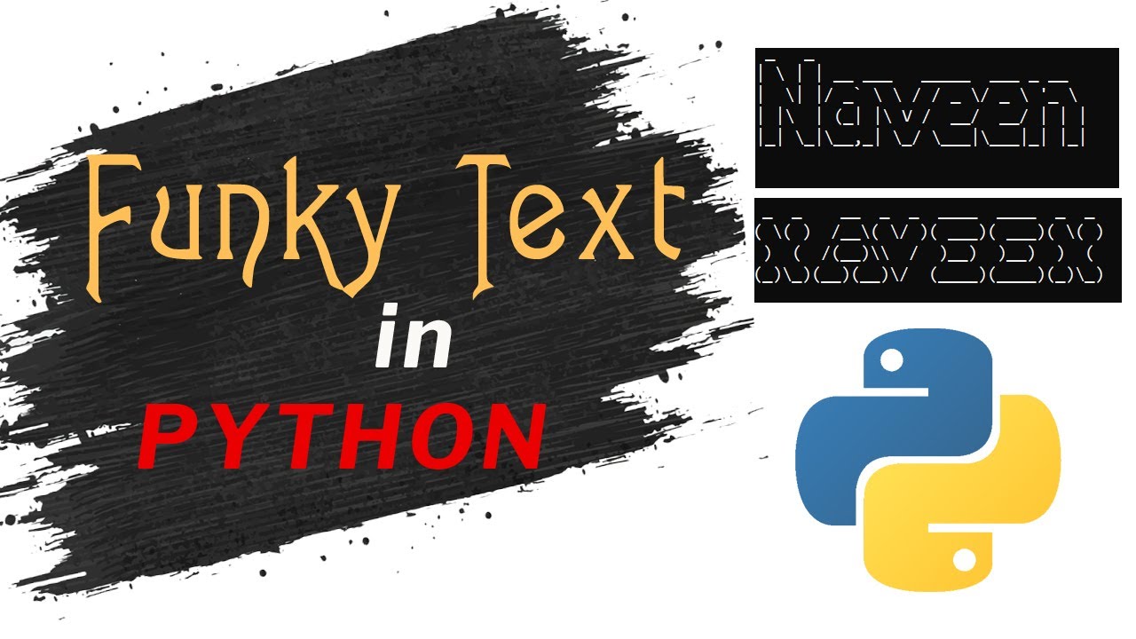 Funky Text in Python | Python Tutorial - YouTube