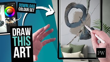 How to make abstract digital art on the iPad - Procreate Techniques