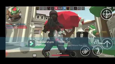 POLY WAR Gameplay || 21 kills