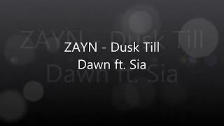 ZAYN - DUSK TILL DAWN ft  Sia - Cover by J Fla  Lyrics