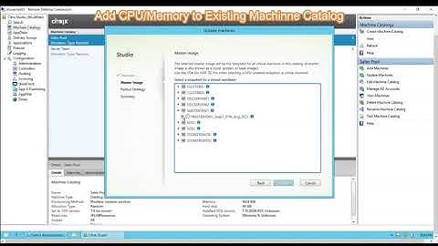 ADD/Modify CPU RAM on MCS Machine Catalogs - By ITLearning LAB